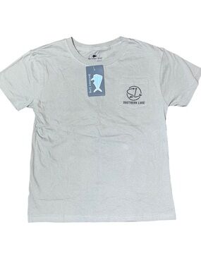Southern Lure Grey Truck Pocket Short Sleeve Tee Shirt NWT Large